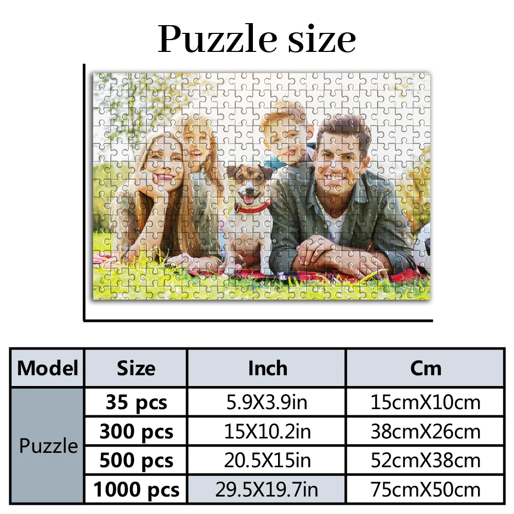 35/300/500pcs  home Custom Picture Mosaic Personalized Poster For Children Toy Gifts for Commemorative or Special Occasi