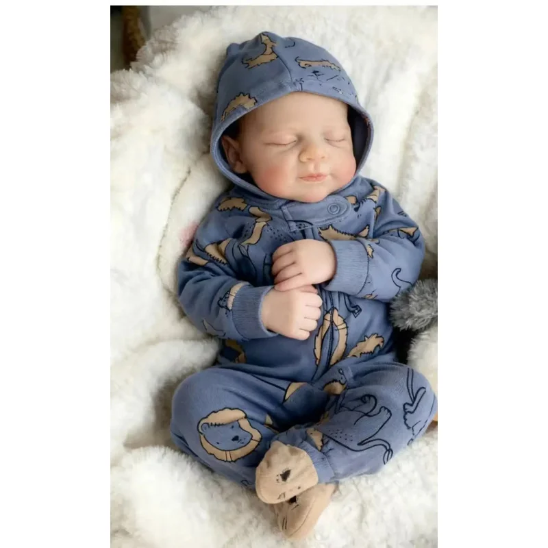 20-Inch lifelike cute soft princess reborn doll full body fashion suit toddler realistic newborn doll
