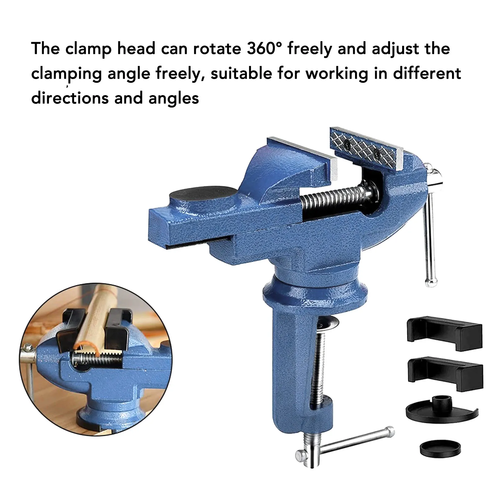 Настольные тиски Настольные тиски Сверхмощные щетки 80 мм Высокая твердость Вращение на 360 градусов Настольные тиски Зажим Тиски Зажим