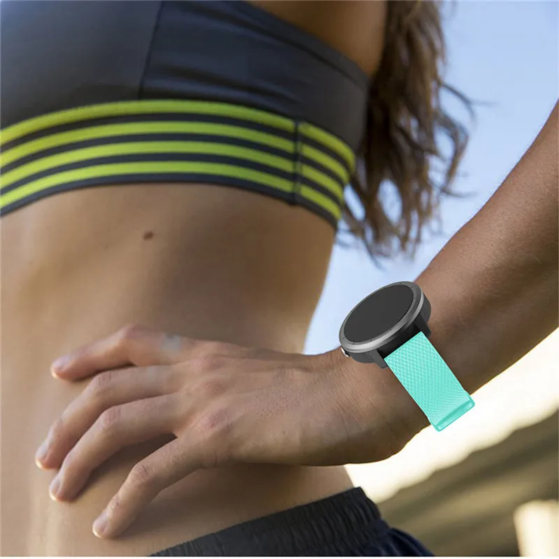 Buntes Weiches Silikon-Ersatzarmband für Garmin Vivoactive3 Vivomove HR Smart-Armband für Garmin Vivoactive 3 Uhrenarmband – Detail 26