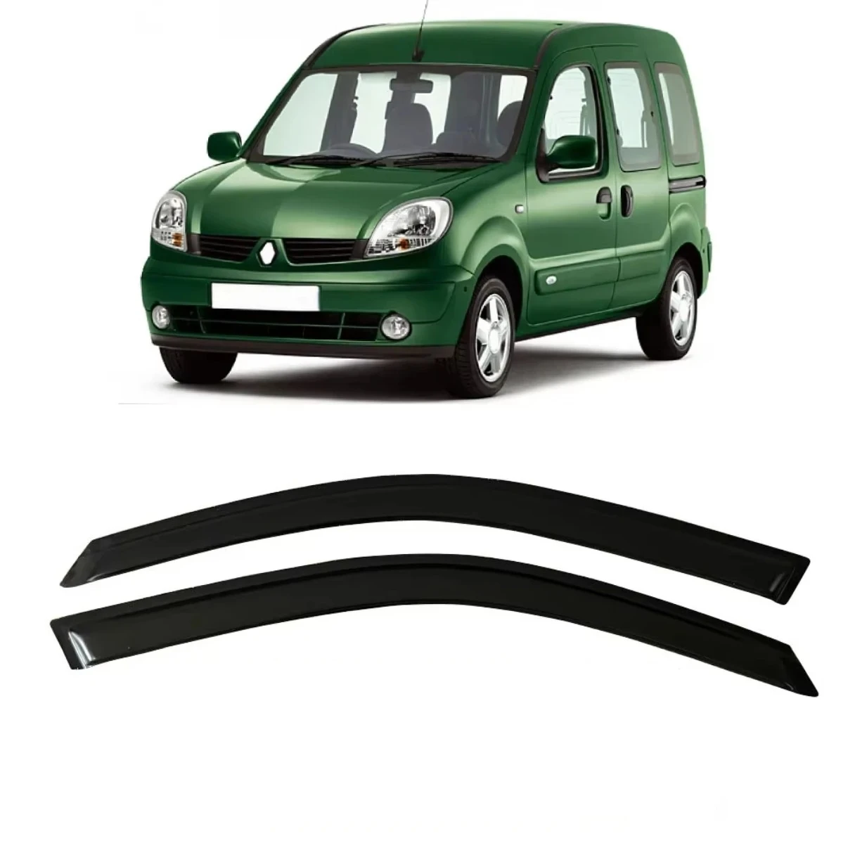 

Оконный козырек для RENAULT KANGOO 5-дверный 1998-2001 2002 2003 2004 2005 2006 2007 2008 2009, ветрозащитные дефлекторы, защита от дождя, дверной козырек