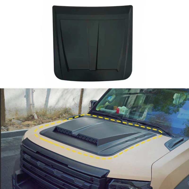 

Car Hood Cover Fit for Chery JETOUR Traveler T2 2023-2024 City Hunter Kit Front Hood Cover Modified Car Appearance Accessories