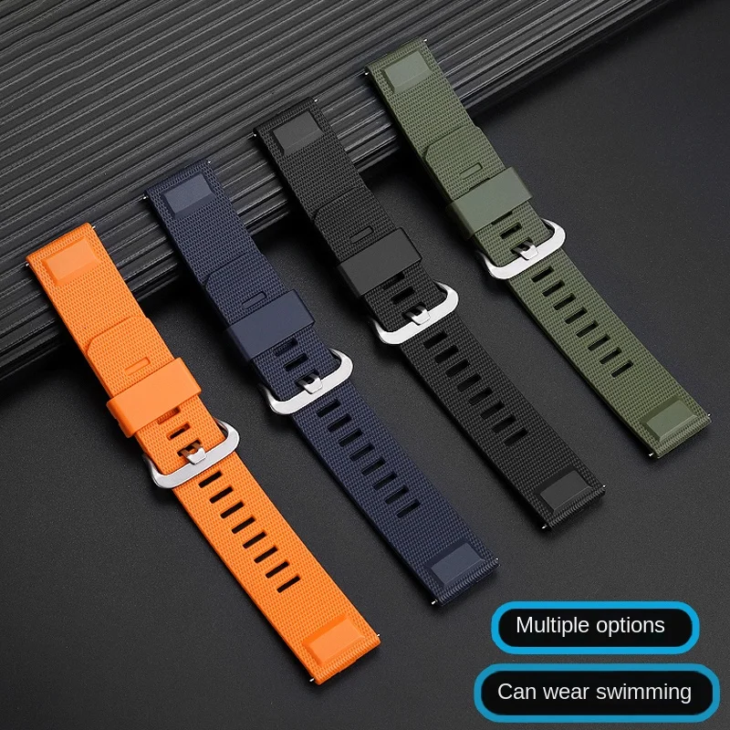 For Casio PRW6900 23mm Watch Strap PRW-6800 PRG 30/60/50 Strap PRW-3400 TPU Watch Band Bracelet Army Green Blue Men's Watch Belt