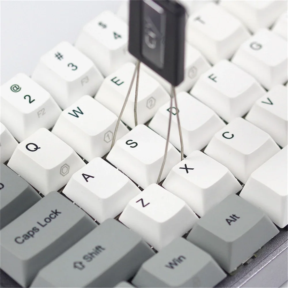 2 In 1 Universal Keycap Puller Switch Puller Mechanical Keyboard Removal Replacement Dust Cleaner Aid Keycap Unloading Puller