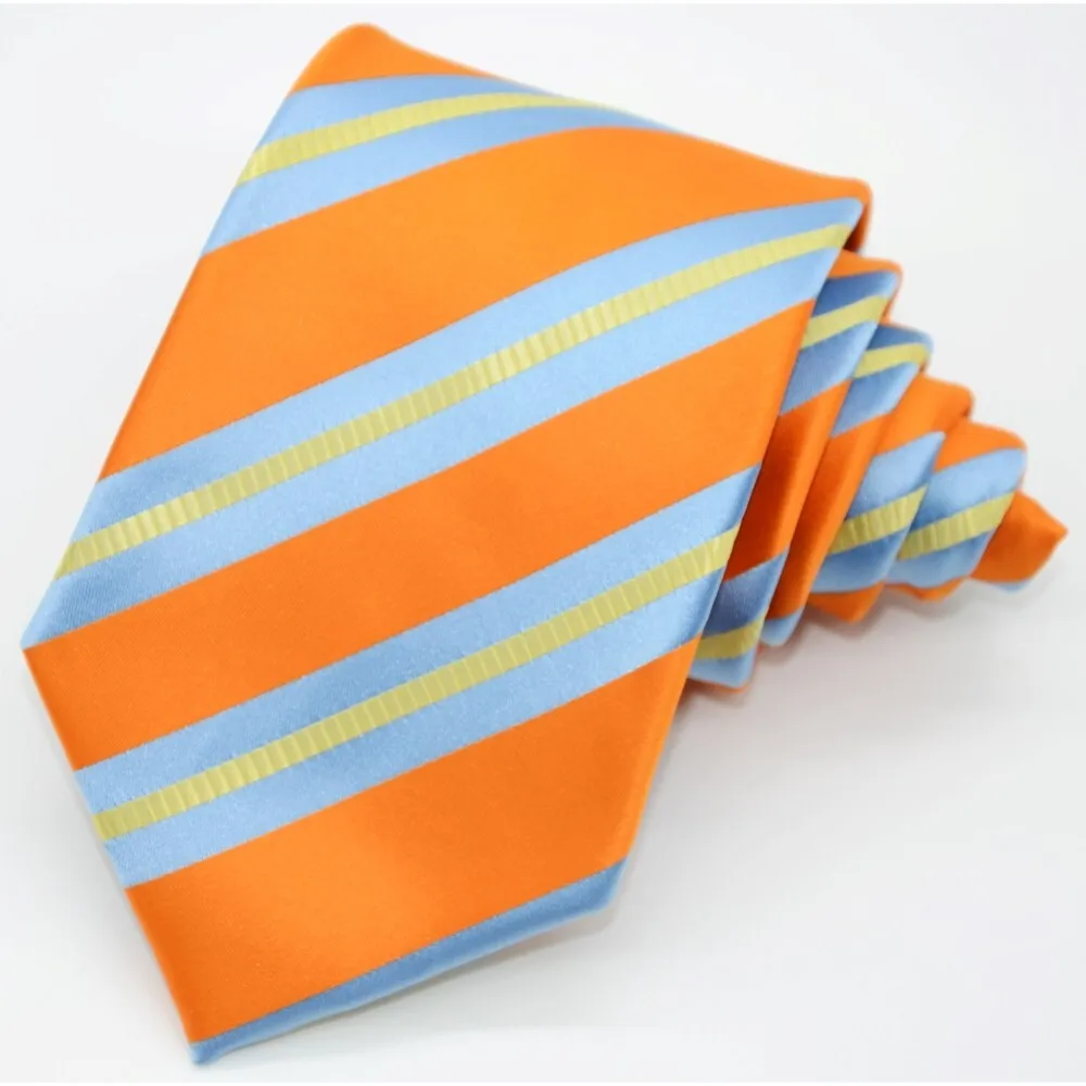 nova-gravata-classica-masculina-listrada-laranja-e-azul-em-seda-jacquard-feita-a-mao