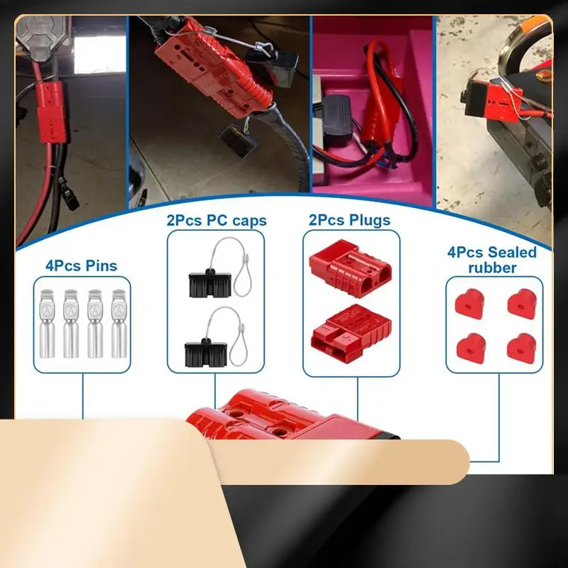 

X40A_XA-2Pack 175Amp Battery Quick Connect Plugs And Connectors1/0-4 Gauge Battery Quick Disconnect For Winch, Trailer