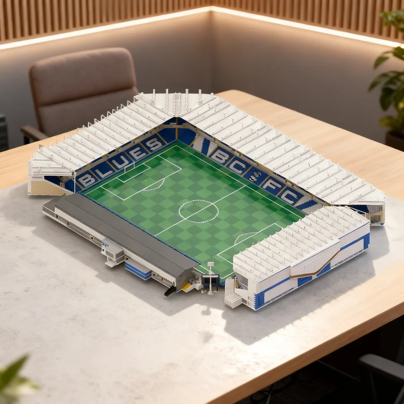 

49776pcs MOC St Andrews Stadium Birmingham City Make Create Model Building Blocks Creative Display Gift Collectible Decor Kids