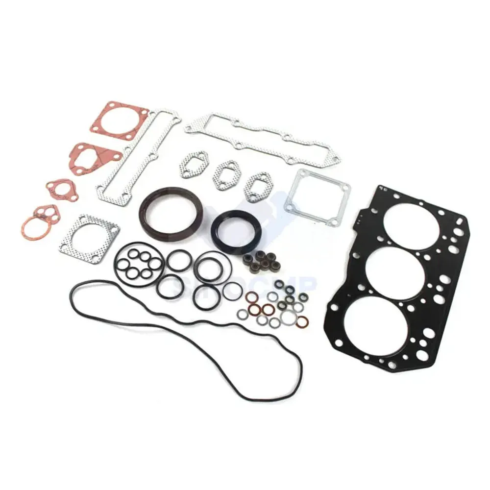 1set Overhaul Gasket For Yanmar Kobelco Takeuchi SK30SR-2 SK35SR-2 B27-B Excavator and Bagger with 3TNE82 3TNE82A 3D82AE-3