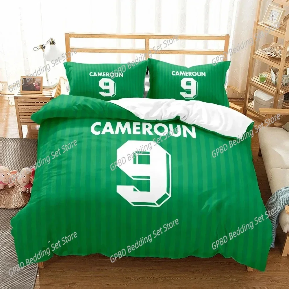National Soccer Team Core Player Number Duvet Cover Set EU Single Double King US Twin Full Queen Size Bedclothes Bedding Set