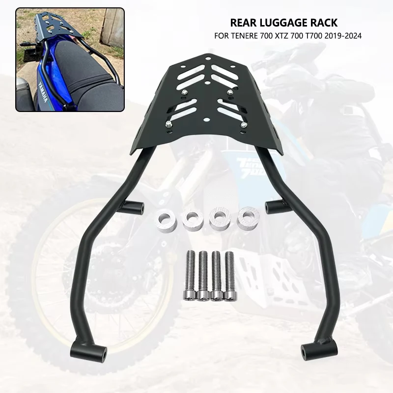 

For Yamaha Tenere 700 XTZ700 Rear Luggage Rack Motorcycle Accessories Top Case Rear Rack Carrier Tenere700 2019-2023 2021 2022