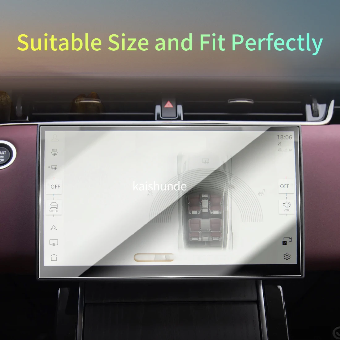 Car Stickers Meters Protector For 26 Land Rover Range Rover EVOQUE Tempered Glass Protective Film Display Navigation Vehicle