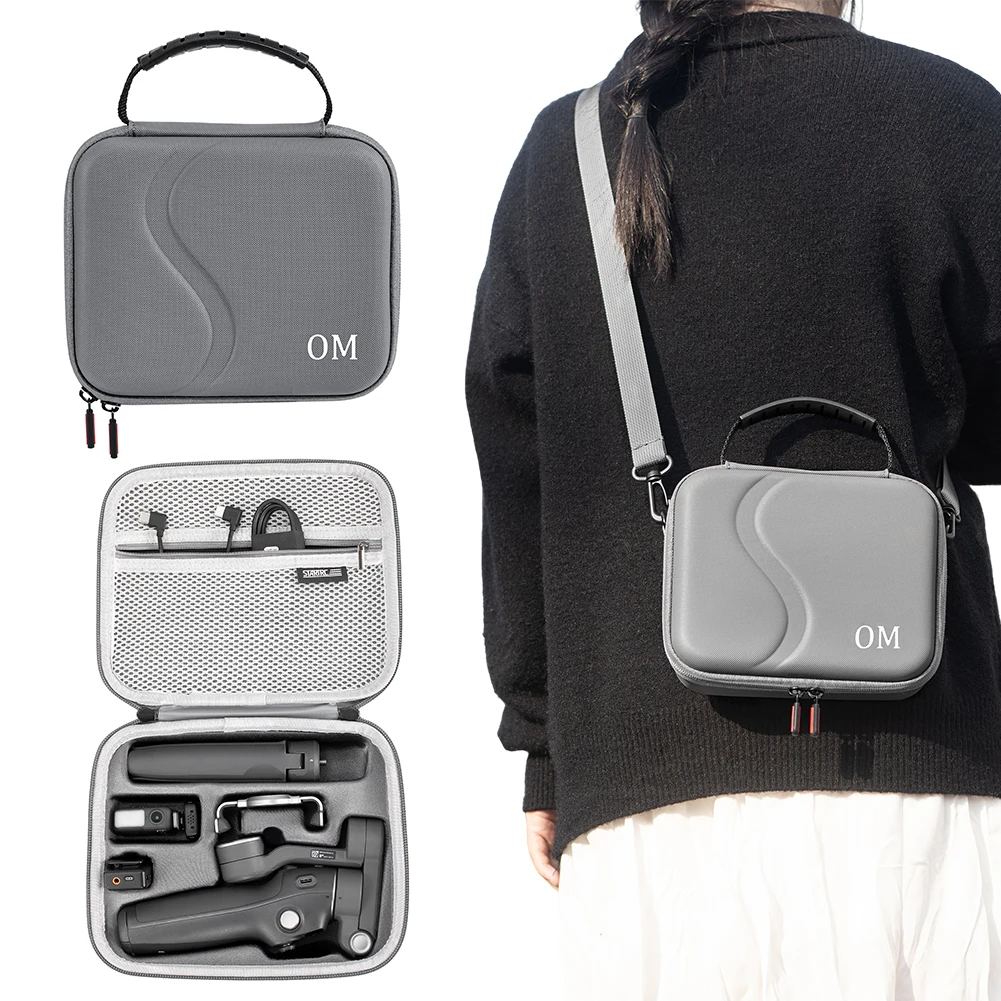 

Чехол для переноски DJI Osmo Mobile 7/7 Pro, портативная сумка для хранения с безопасными отделениями, сумка на плечо, аксессуары для ручного стабилизатора