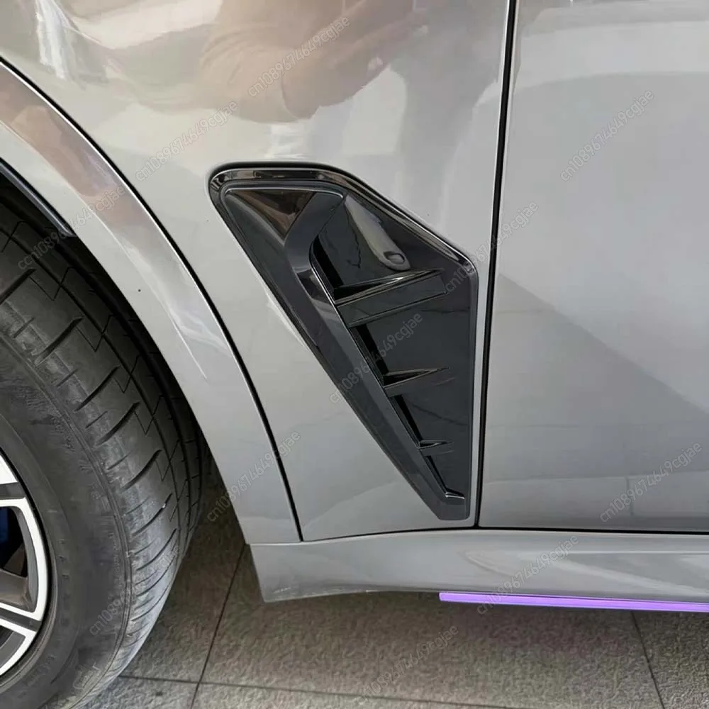Para BMW X5 G05 X5M F95 2019-2022 Accesorios de Coche ABS Tuning Cubierta de Salida de Aire Lateral Tipo Aleta de Tiburón Embellecedores Adhesivos para Spoiler Lateral