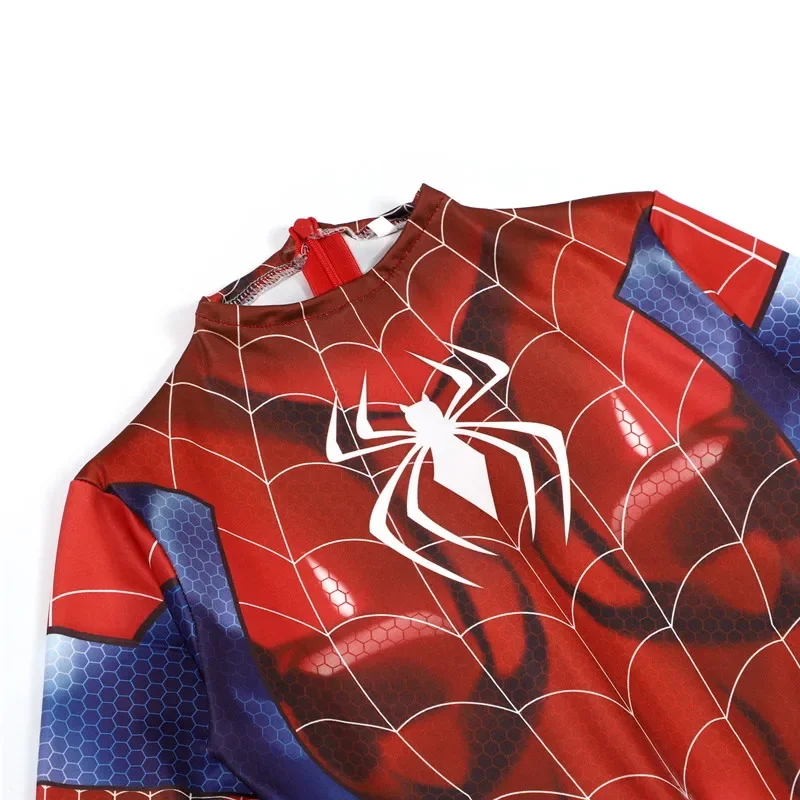 المرأة العنكبوت زي خارقة بذلة هالوين تأثيري قناع حزب الزي السيدات شبكة الجوارب أسود أحمر الأداء زي