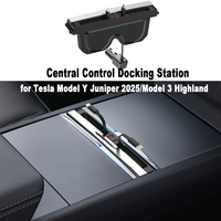 For Tesla Model 3 Y Juniper 2025 65W Quick Charger USB Shunt HUB Intelligent Docking Station Adapter Powered Splitter Extension