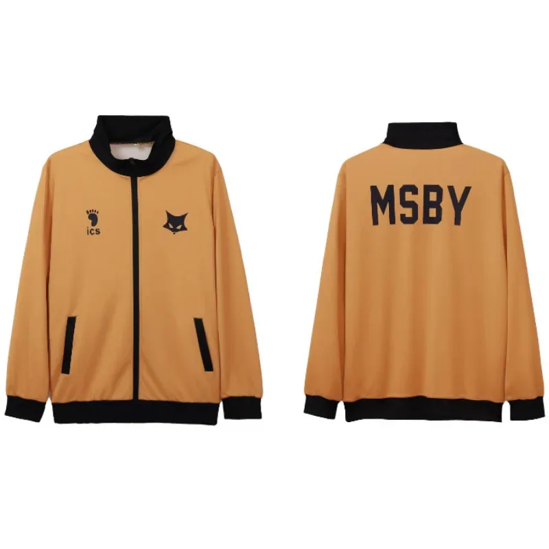

ff34Anime Haikyuu Shoyo Hinata костюмы для косплея MSBY школьная форма Kiyoomi Miya Atsumu волейбольная куртка брюки