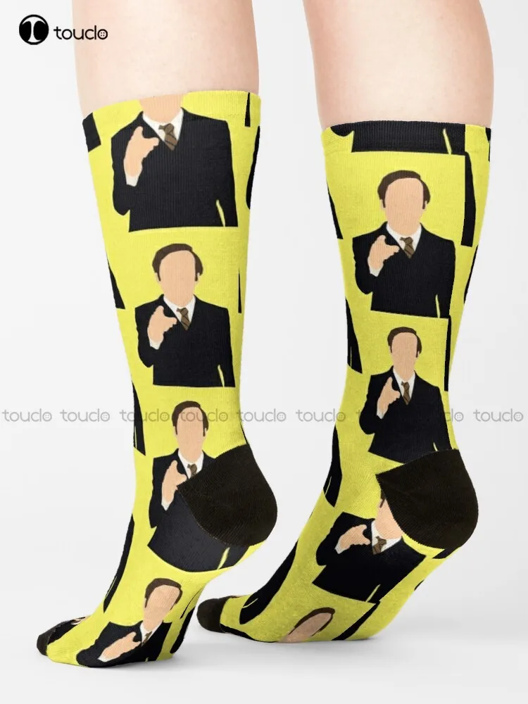 Saul Goodman Better Call Saul Series Socks White Socks 360° Digital Print Unisex Adult Creative Funny Socks Halloween