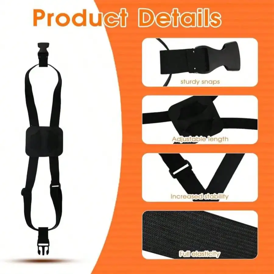 حزام أمتعة مرن أسود مع خطافات - يجب اقتناؤه أثناء السفر وقابل للتمدد لحقائب السفر والمغامرين #3