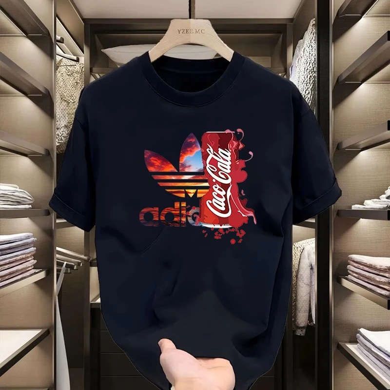 

Luxury Brand T-Shirt Men and Women High Quality Short Sleeve Cotton Tees American Retro Y2k Tops Men's T-shirt Unisex Streetwear