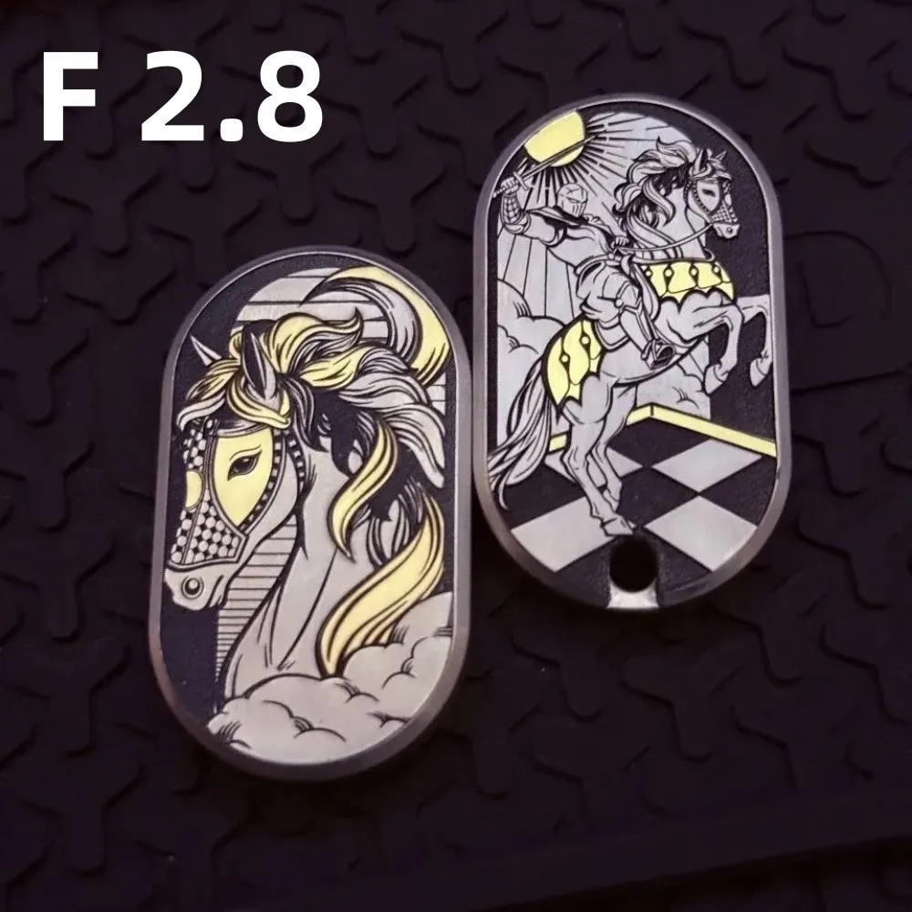 

FZEDC F2.8 Horse Fidget Slider — титановая игрушка-антистресс для взрослых, снимающая тревогу, с функцией сдвижения вверх-вниз.