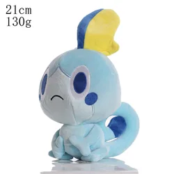 21cm Cute Pokemon Sobble Plush Toys Doll Sobble Plush Pendant Soft Stuffed Toys Gifts for Children Kids