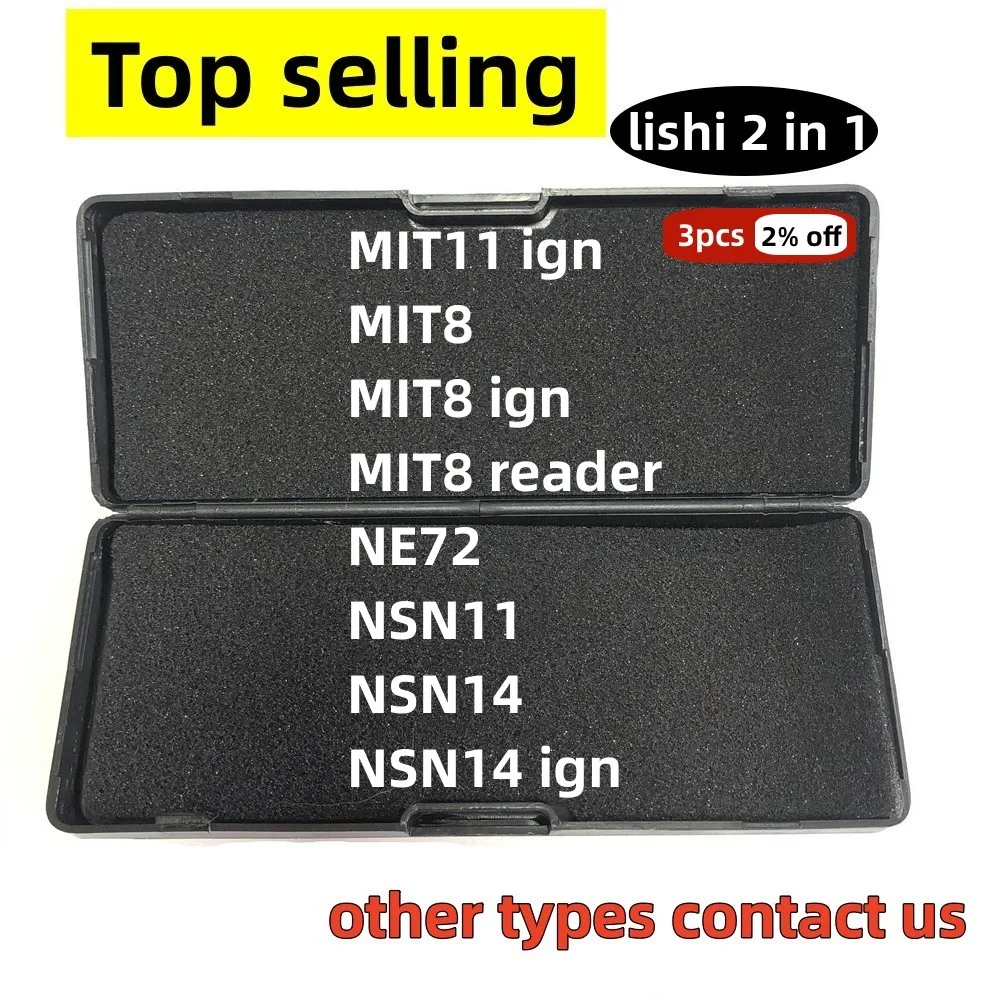 Lishi 2 in 1 strumento lettore NSN14 NSN14R TOY38R TOY38Rreader TOY43 TOY43AT TOY43R VAC102 YH35R tipi più venduti