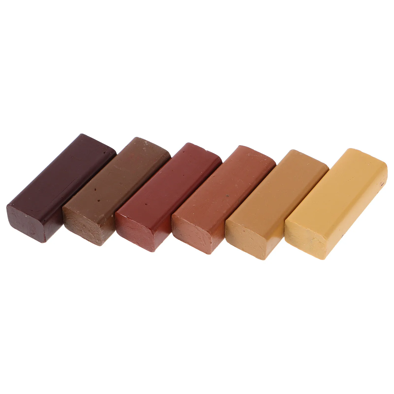 6Pcs Furniture Repair Wax Crayons Wood Repair Sticks Touch Up Markers for Scratches Cracks Floors Cabinets Doors