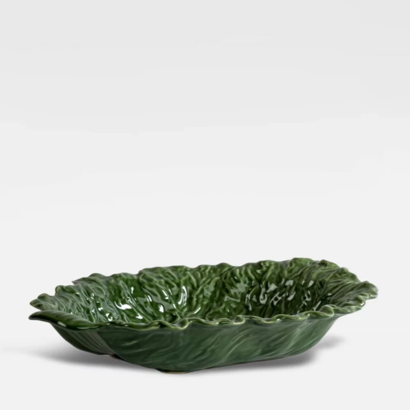 Handmade vegetable shaped cabbage leaf bowl