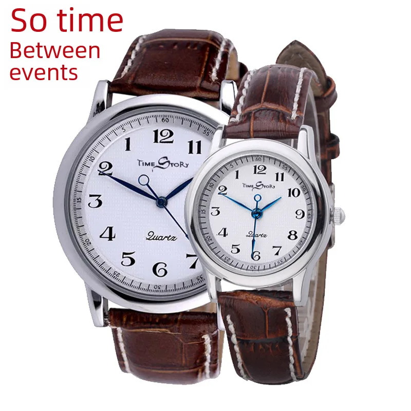 ขายส่ง Creative Inverted Quartz นาฬิกาคู่รักนาฬิกาผู้ชายและผู้หญิง