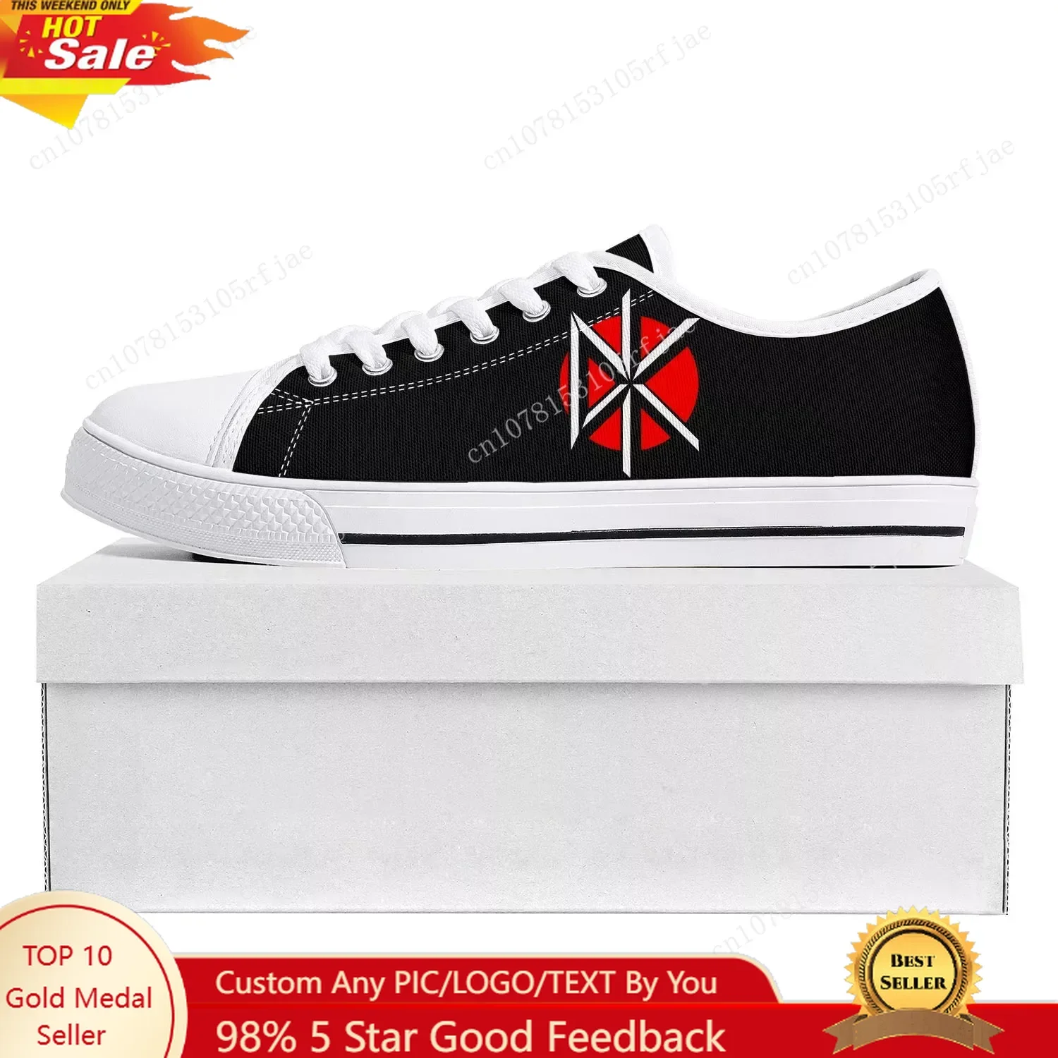 

Dead Rock Band Kennedys Low Top High Quality Sneakers Mens Womens Teenager Canvas Sneaker Red Casual Couple Shoes Custom Shoe