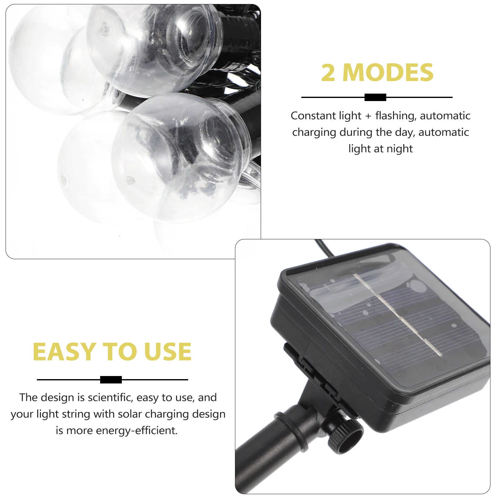 

1 set Solar Light Garden Yard Decorative Led Fairy String Lights Outdoor Solar Powered Garden Balls String Lamp For Lawn Terrace