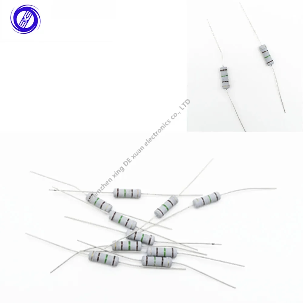 Imagem -03 - Resistor do Filme do Óxido de Metal w 10 12 15 18 20 22 24 27 30 33 36 39 43 47 51 56 62 68 75 82 91 91 Ohm de r k 500 Peças