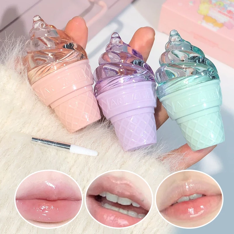 CACE gelado labial hidratante linhas labiais gelatinosas brilho labial de vidro