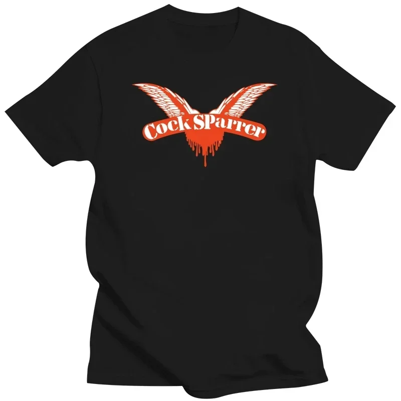 High Quality Casual Printing Tee Shirt Cock Sparrer Classic Wings Logo Punk Rock Oi Street Punk New Black T-Shirt