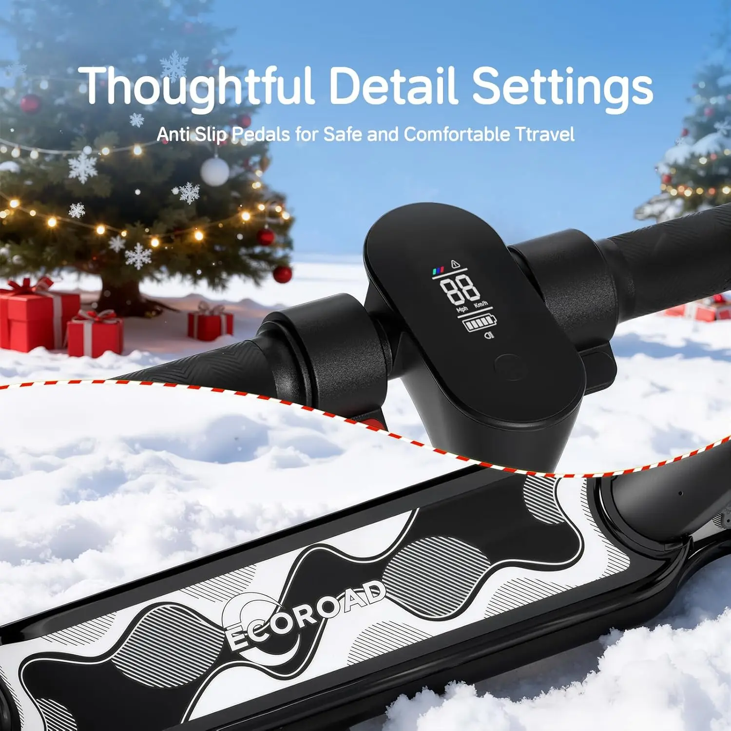 سكوتر كهربائي للأطفال يتسع لـ 6-12، سرعات 3/6/10 ميل في الساعة للراحة القصوى، سكوتر كهربائي بارتفاع قابل للتعديل، 150 وات وفرامل مزدوجة #6