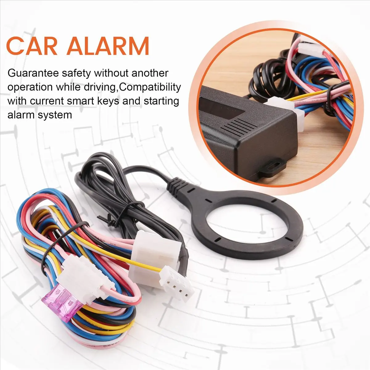 Super Sale Smart Car Engine Push Start Stop Button Rfid Lock Ignition Keyless Entry System Auto Start Stop Immobilizer Starline