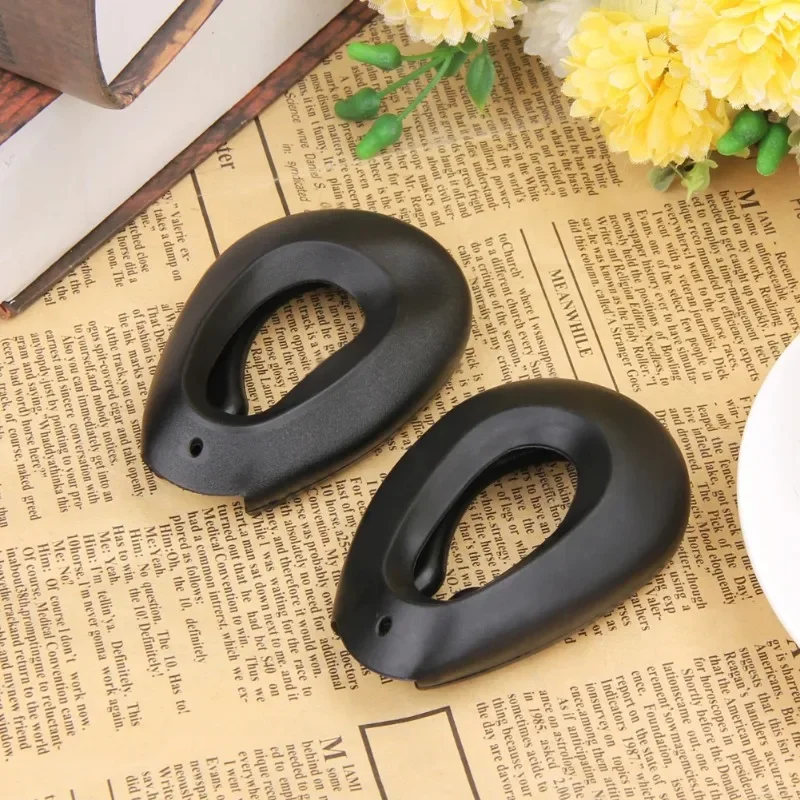 2pcs Profession Salon Hair Dye Hairdressing Ear Covers Black Earmuffs Prevent from Stain Ear Protectors Hair Color Styling Tools