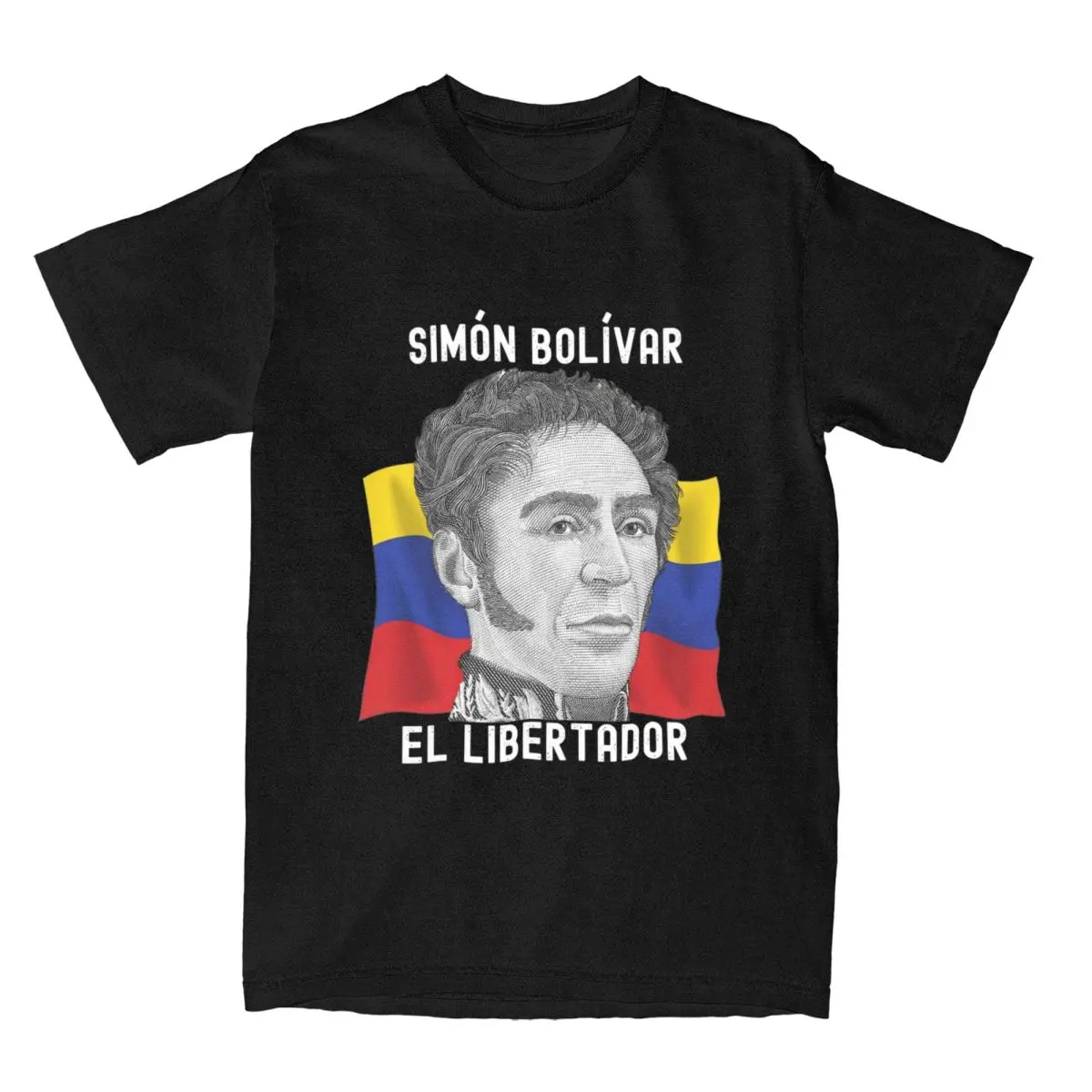 Simon Bolivar El Libertador Venezuela Stuff Shirts for Men Women Hipster Cotton Summer Tees