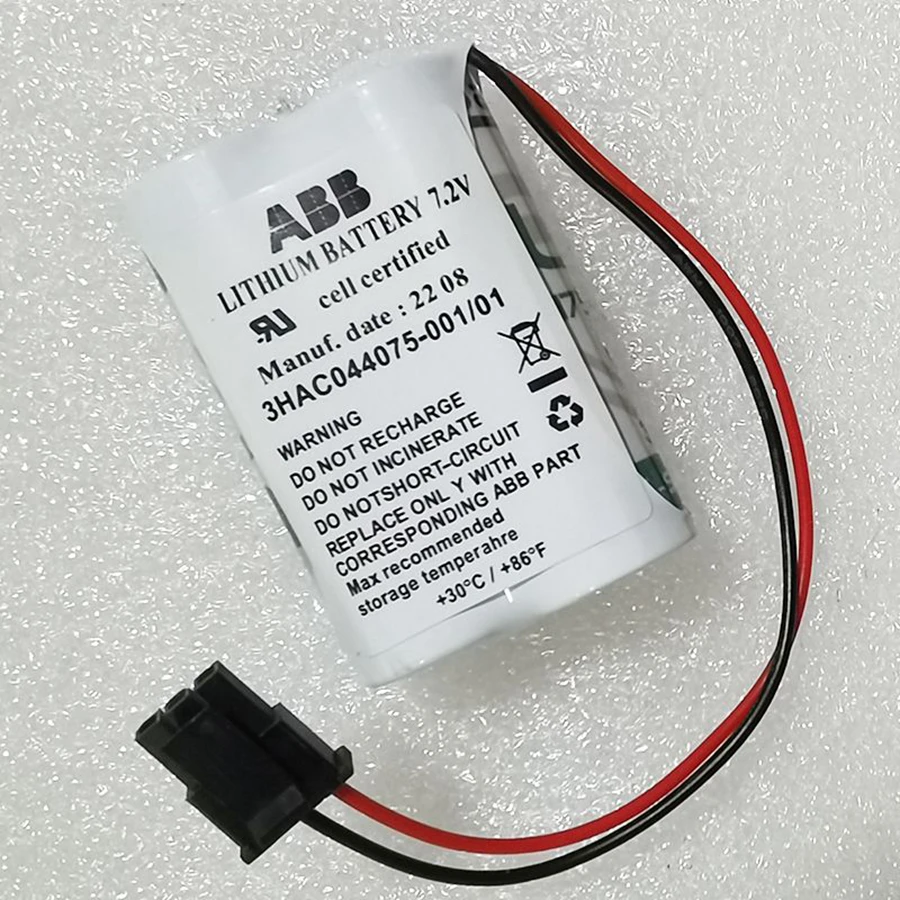 3HAC044075-001/01 7.2V SMB Robot Lithium Battery Pack