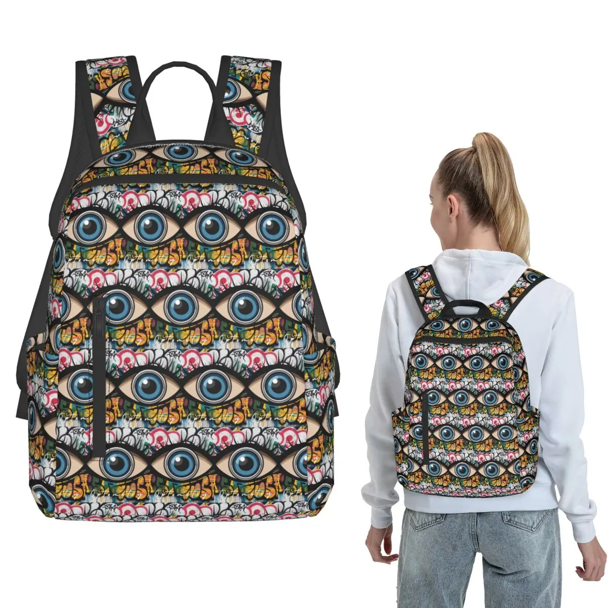 

Abstract Optometry,brafdesign Backpack Daypack Kids BookBag School Bag Shoulder Bags for Men Women