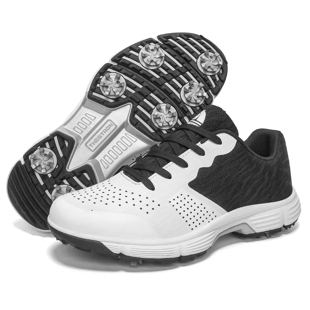 New Golf Shoes Men Waterproof Breathable Golf Sneakers Spikeless Sports Shoes Walking Outdoor Sport Golfing Footwear