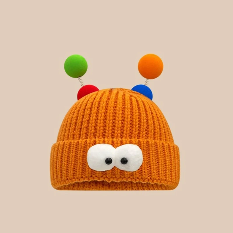 Cartoon Monsters Beanie Adult Elastic Hat Winter Warmer Knitted Hat Cold Winter Presents for Students Teenagers Skiing