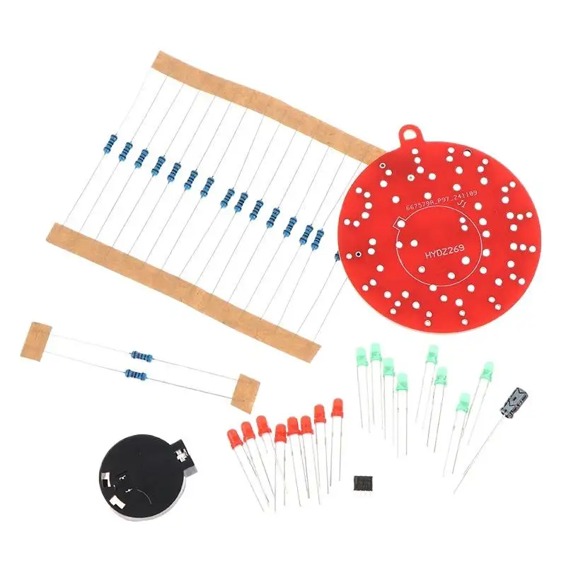 Для-систем-совместимых-с-arduino-—-сборка-практики-пайки-модуль-таймера-ne555-с-двухцветными-мигающими-светодиодами-—-комплект-для-пайки-своими-руками