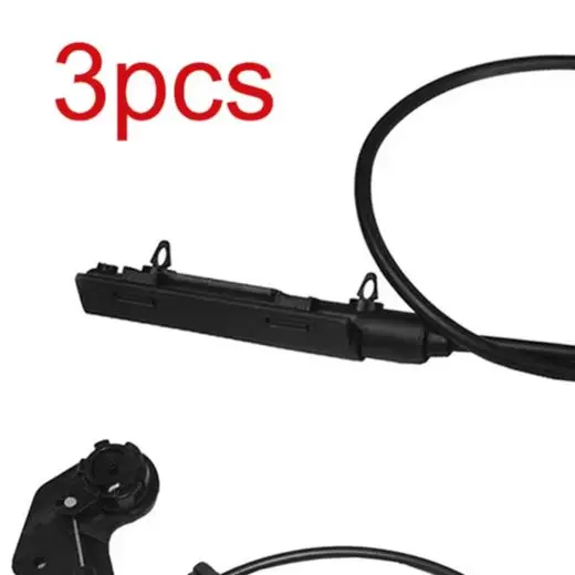 3 Piece Hood Release Cable for BMW E46 for 320i for 323i 325i 328i for 330i 2000-2006 Front Rear Center OEM Number 51238208442