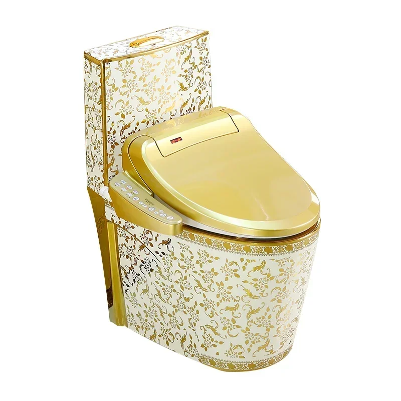 European Retro Toilet Gold Intelligent Toilet Lid Instant Toilet Lid Cleanser