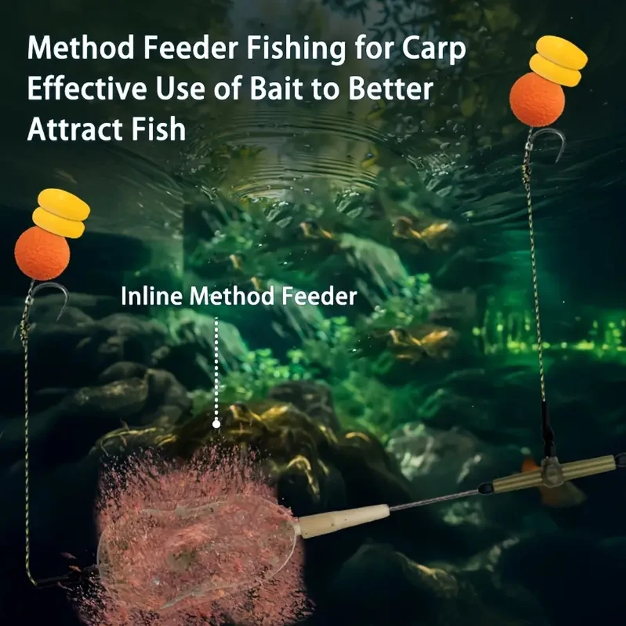 مجموعة أدوات الشعر المربوطة مسبقًا لصيد سمك الشبوط، زعيم Leadcore مع 3 قطع من أدوات الشعر وحوض الصيد 56 جرام/71 جرام/85 جرام/99 جرام/113 جرام/128 جرام