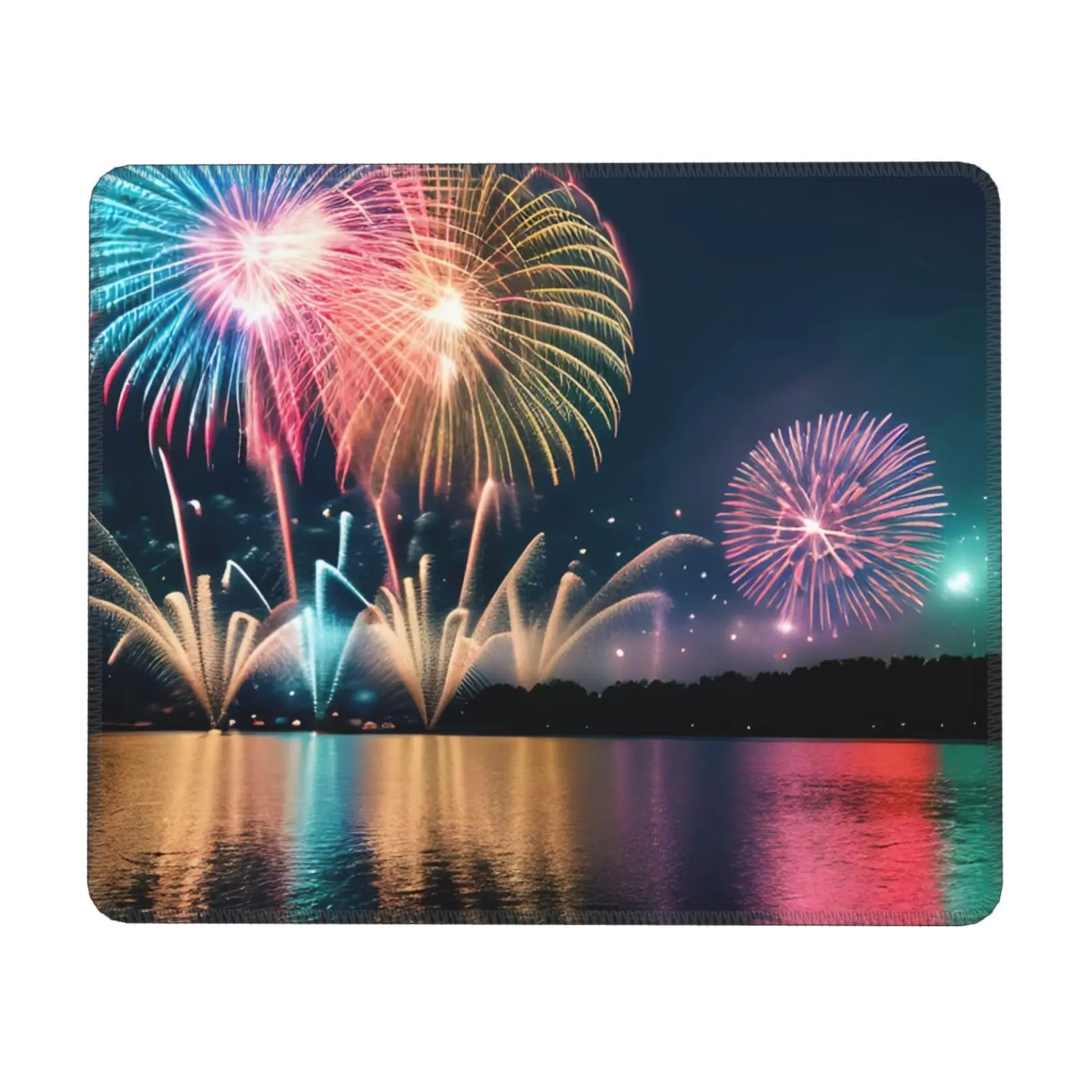 

High Quality Vintage Firework Printing Lock Edge Gaming Mousepad Gamer Mouse Mat Keyboard Mats Desk Pad Mousepads 22x18cm