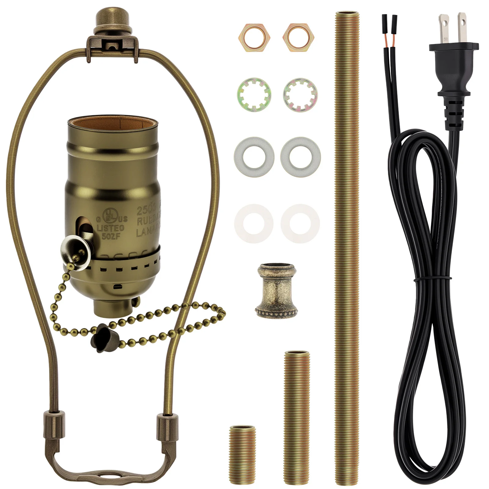 kit-de-reinstalacao-de-lampadas-crie-ou-repare-luminarias-com-cabo-de-corrente-soquete-e-fiacao-para-lampadas-de-mesa-e-de-chao-diy-com-conjunto-de-suporte-para-lampada