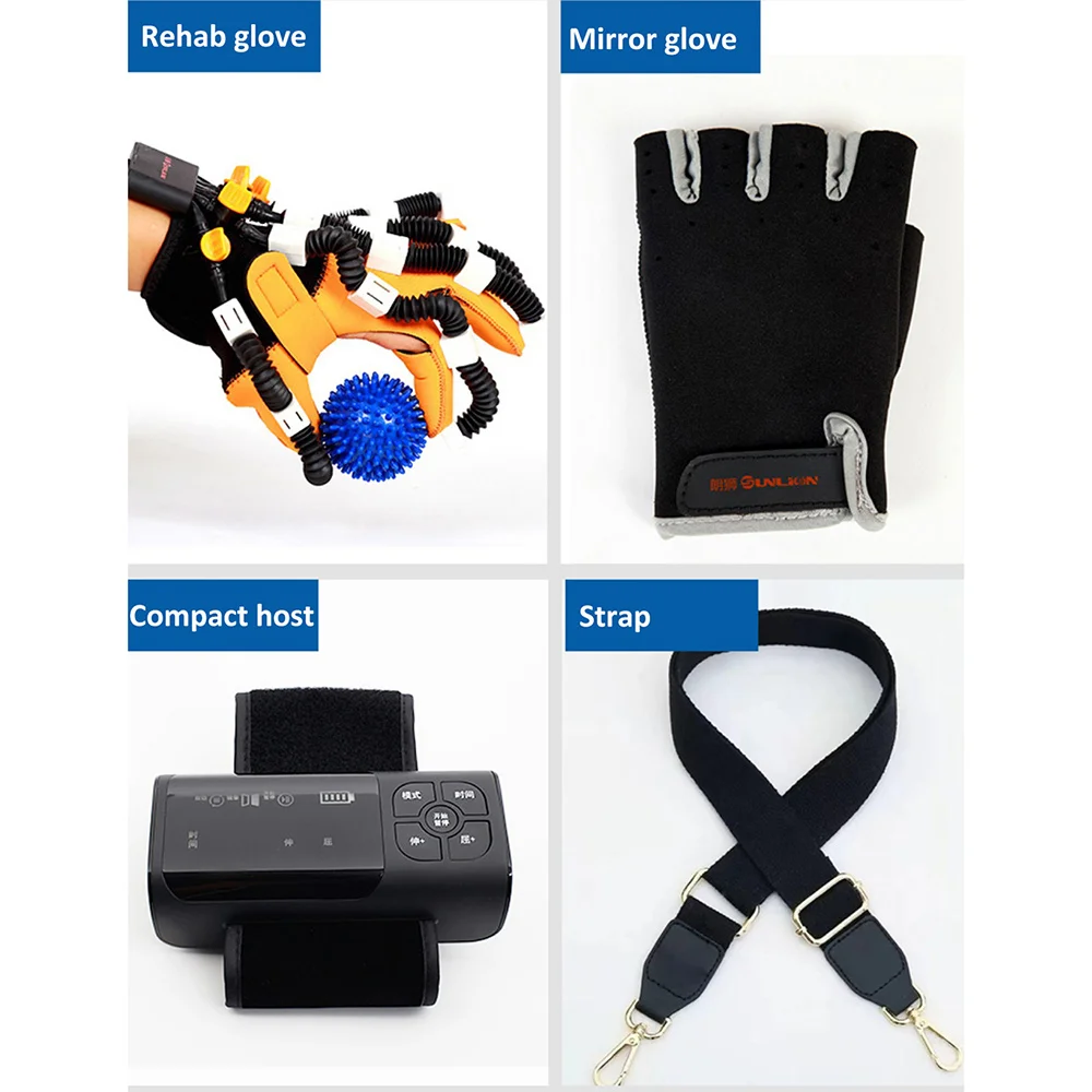 New portable FR03 hand Rehabilitation Finger Therapy Robot Gloves Hemiplegia Smart Hand Finger Training Stroke Robot Glove