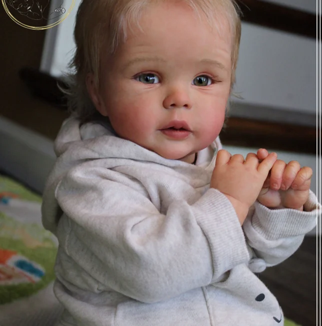 

19inch DIY Reborn Doll Kit Unfinished Unpainted Blank Parts with Cloth Body And Eyes for Crafting